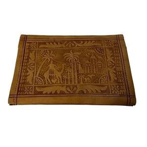 Moroccan Hand Embossed Leather Wallet/Billfold